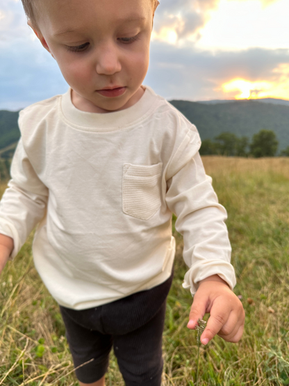Long Sleeve Tee: Ivory