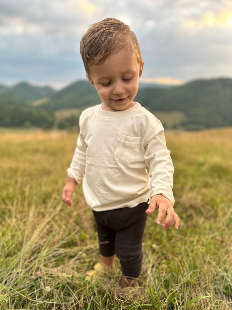 Long Sleeve Tee: Ivory
