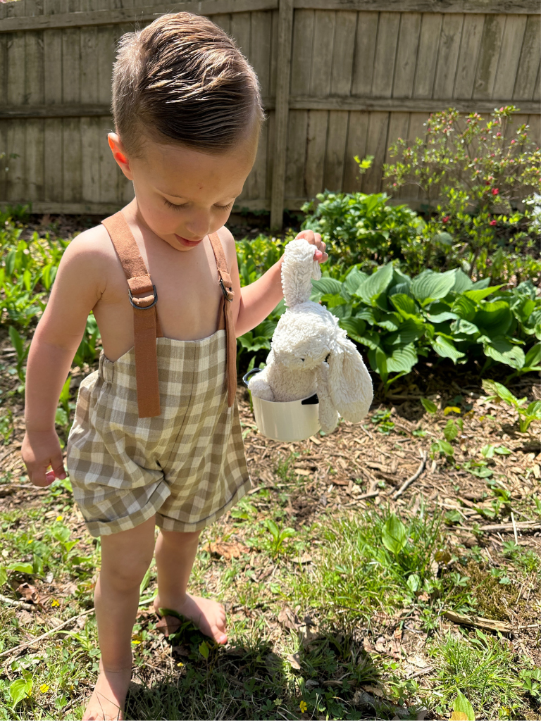 Gingham Linen Romper