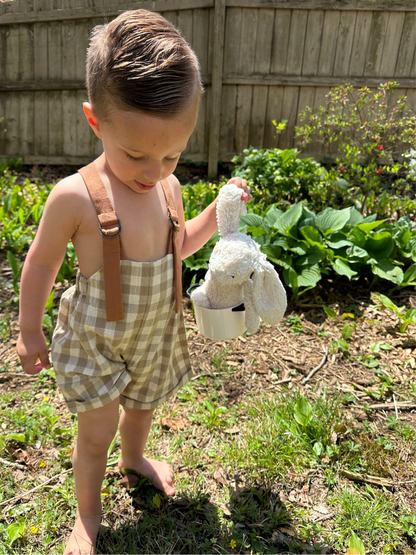 Gingham Linen Romper