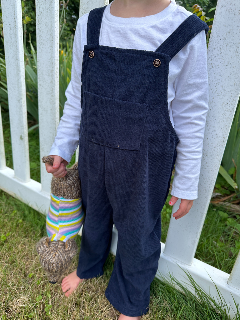 Navy Corduroy Overalls