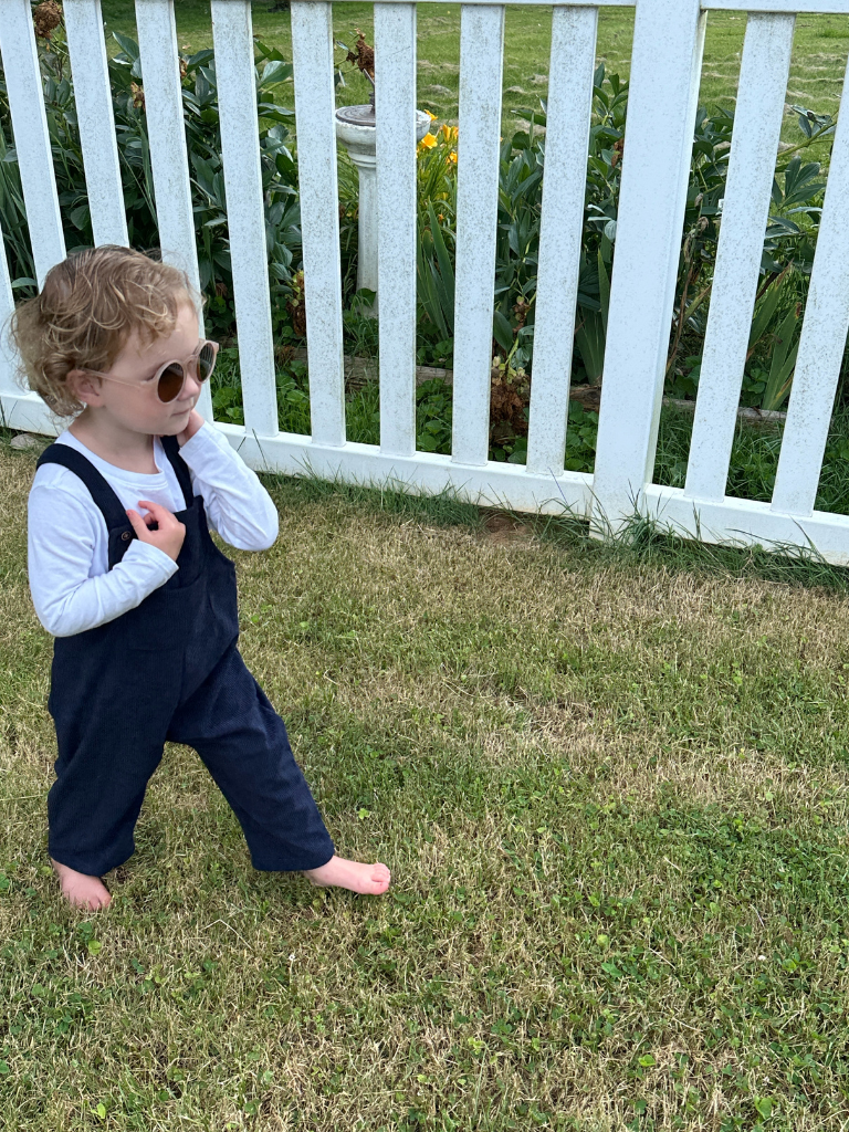 Navy Corduroy Overalls