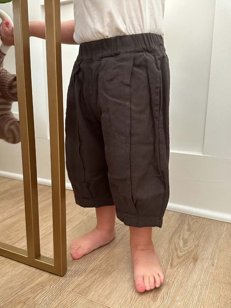 Flores Pant: Charcoal