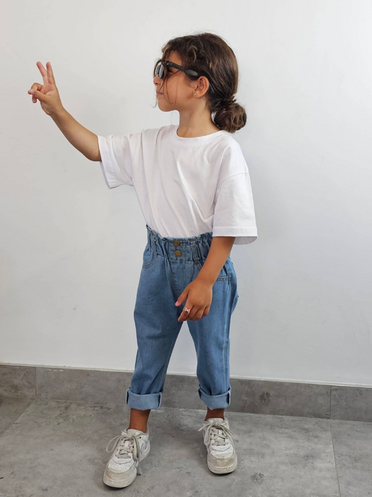 White Oversized Tee